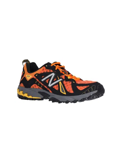 New Balance Sneakers With Side Logo In Orange