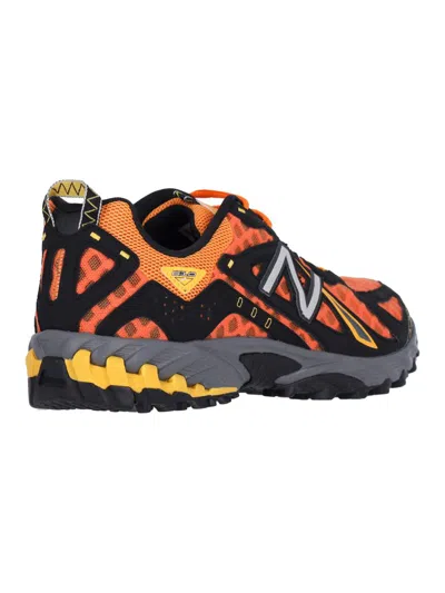 New Balance Sneakers With Side Logo In Orange