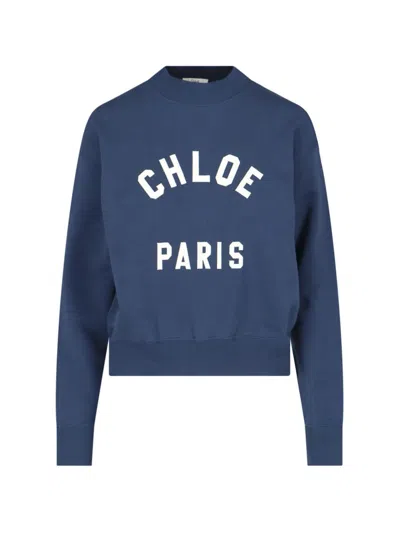 Shop Chloé Chloè Sweaters In Blue