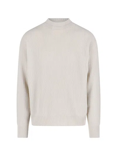 Issey Miyake Crewneck Sweater In Gray