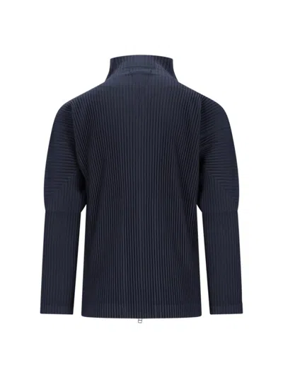 Shop Issey Miyake Homme Plisse'  Sweaters In Blue