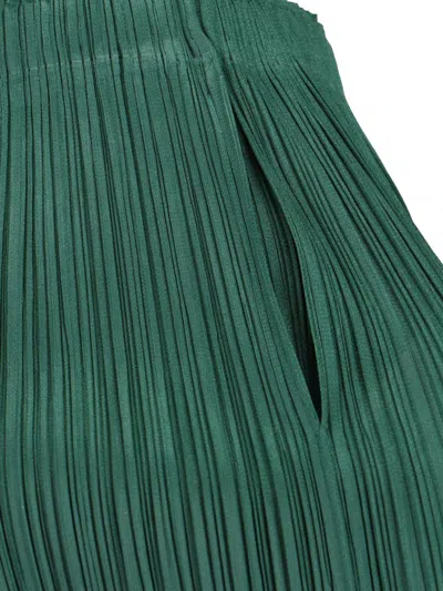 Shop Issey Miyake Pleats Please Trousers In Green