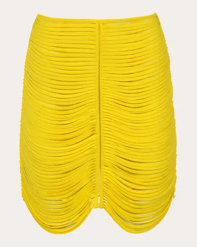 Francesca Miranda Danielle Mini Skirt In Yellow