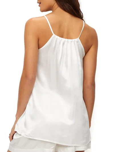 Shop Pj Harlow Women's Anne Satin Sleep Cami Top In Beige