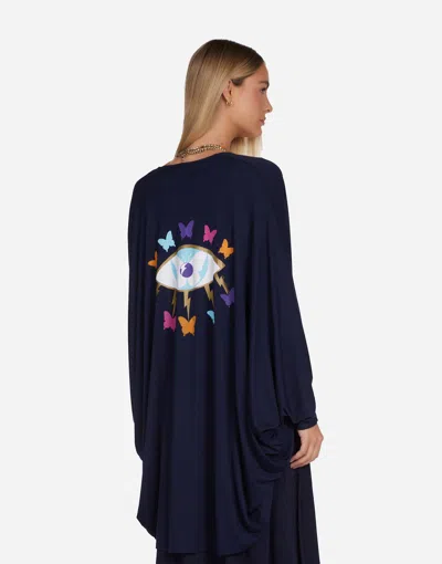Lauren Moshi Isla Butterfly Eye In Navy