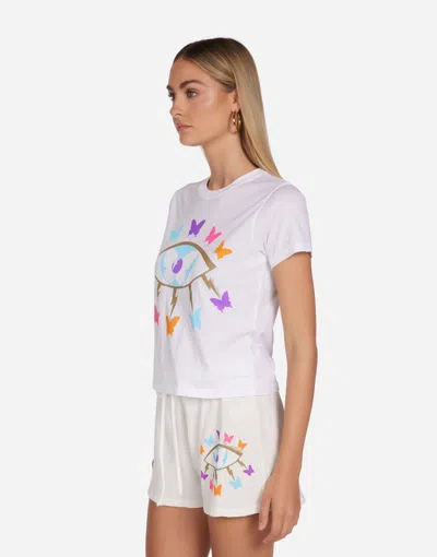 Lauren Moshi Ursula Butterfly Eye In White
