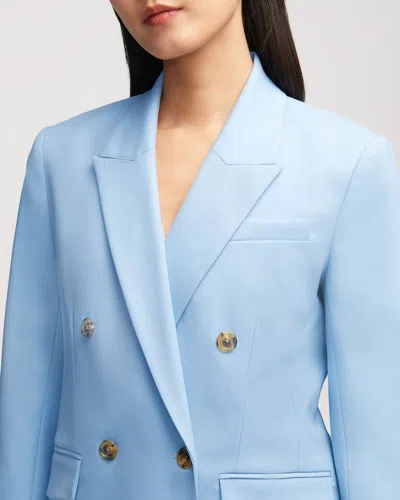 Argent Double Breasted Blazer In Blue