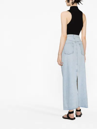 Agolde Pre Denim Maxi Skirt