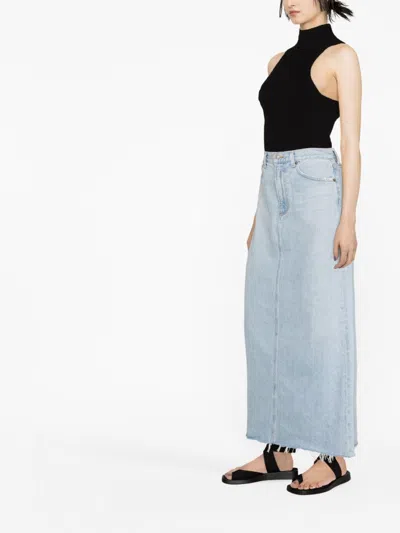 Agolde Pre Denim Maxi Skirt