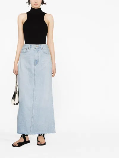 Agolde Pre Denim Maxi Skirt
