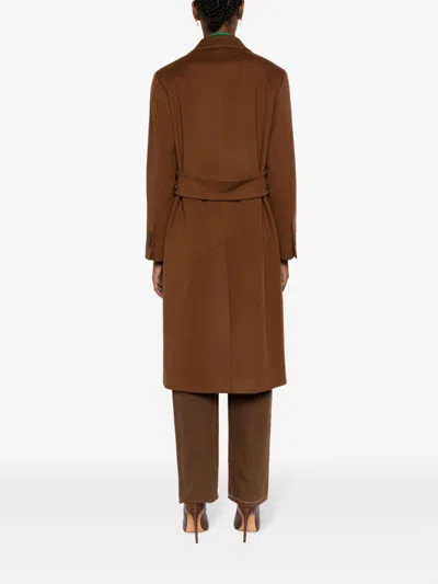Alberto Biani Double-breasted Virgin-wool Coat