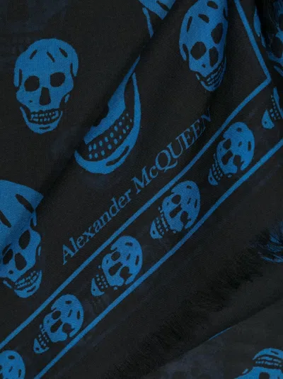 Alexander Mcqueen Alexander Mc Queen Biker Skull Silk Blend Scarf