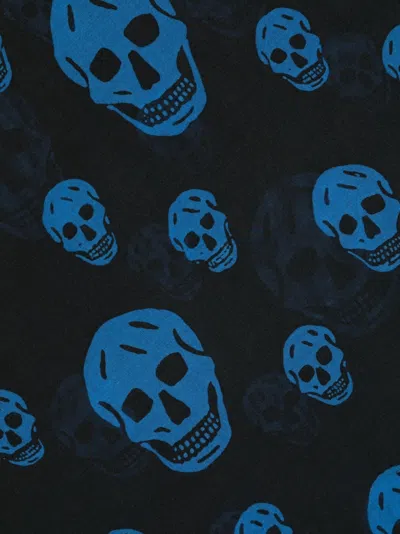 Alexander Mcqueen Alexander Mc Queen Biker Skull Silk Blend Scarf