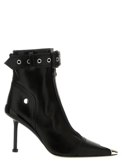 Alexander Mcqueen 'slash Biker' Ankle Boots