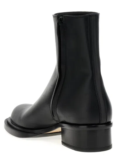 Alexander Mcqueen Cuban Stack Boot With 4.5 Cm Heel