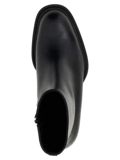 Alexander Mcqueen Cuban Stack Boot With 4.5 Cm Heel