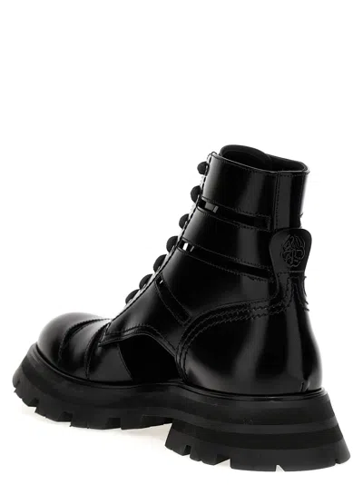 Shop Alexander Mcqueen 'wander' Ankle Boots