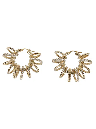 Amina Muaddi Multi Ring Big Earrings