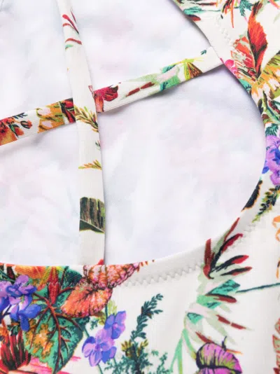 Anjuna Mara Floral-print Scoop-neck Swimsuit