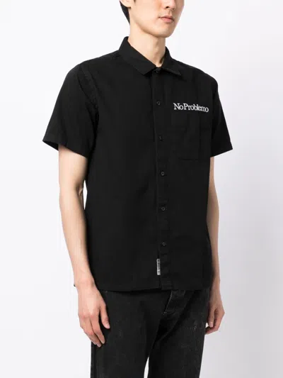 Shop Aries Logo Short Sleeves Shirt