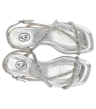 Ash Isla Silver Mid-heeled Sandal