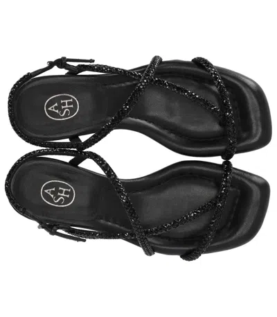 Ash Isla Black Mid-heeled Sandal