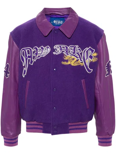 Shop Awake Ny Dragon Embroidered Varsity Jacket