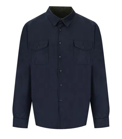 Bd Baggies B D Baggies Baltimora Blue And Green Reversible Overshirt