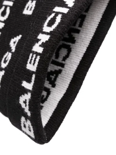 Balenciaga Bal Horizontal Allover Wool Beanie