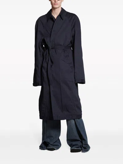 Balenciaga Belted Deconstructed Coat