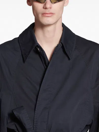 Balenciaga Belted Deconstructed Coat