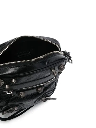 Balenciaga Le Cagole Embellished Textured-leather Messenger Bag