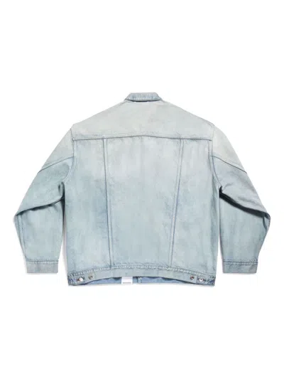 Balenciaga Blue Single-breasted Denim Jacket