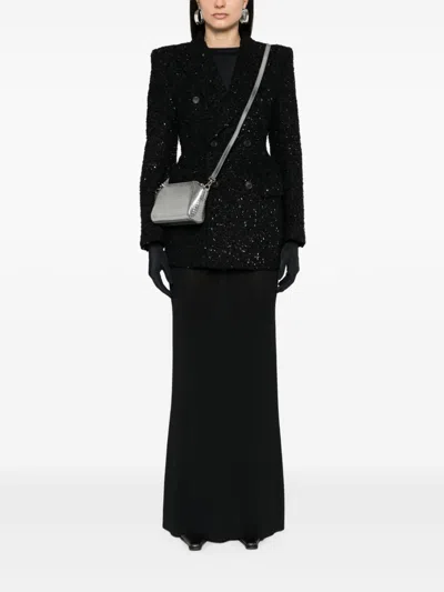 Balenciaga Women's Tweed Button Up Jacket