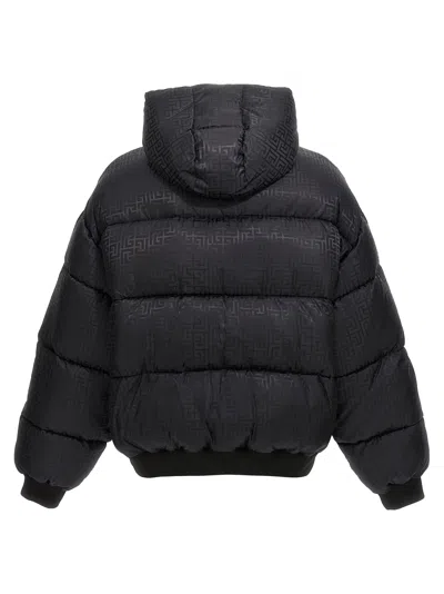 Balmain Pb Labyrinth Jacquard Nylon Puffer Jacket