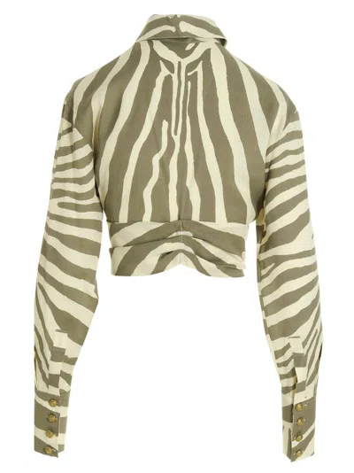 Balmain Multicolor Zebra Print Shirt