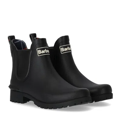 Barbour Halton Waterproof Chelsea Rain Boot In Black