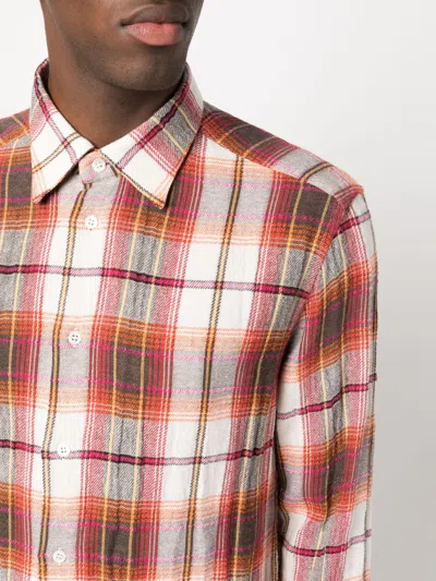 Barena Venezia Barena Check Print Cotton Blend Shirt