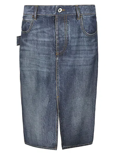 Bottega Veneta Denim Cotton Skirt