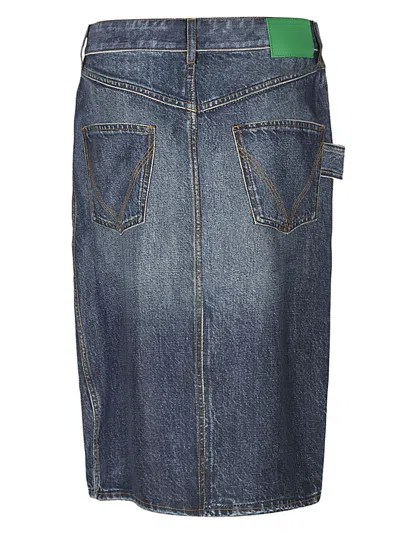 Bottega Veneta Denim Cotton Skirt