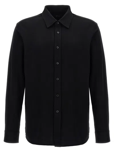 Shop Brioni Piquet Cotton Shirt