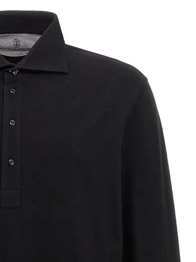 Shop Brunello Cucinelli Cotton Polo Shirt