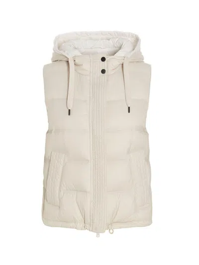 Shop Brunello Cucinelli Padded Hooded Vest