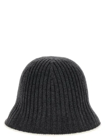 Shop Brunello Cucinelli Ribbed Knit Bucket Hat