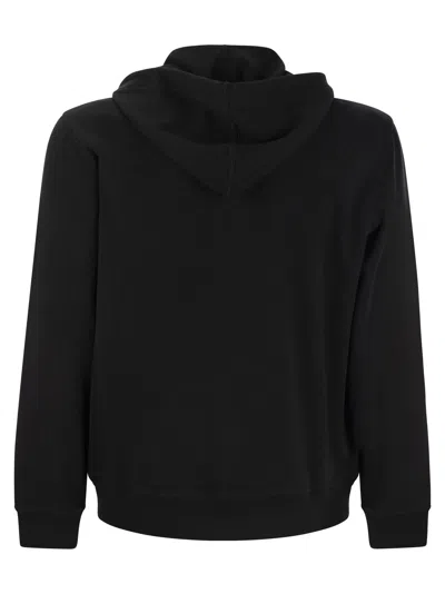 Shop Brunello Cucinelli Techno Cotton Interlock Zip Front Hooded Sweatshirt