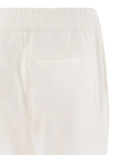 Shop Brunello Cucinelli Track Trousers In Light Cotton Fleece