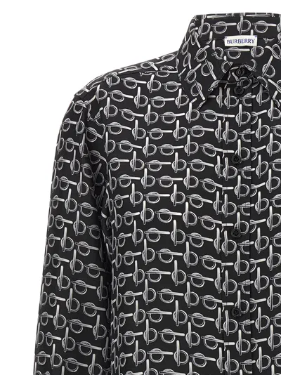 Burberry B Logo Silk Shirt