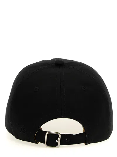 Burberry Polyester Blend Baseball Cap With Curved Brim And Embroidered Eyelets