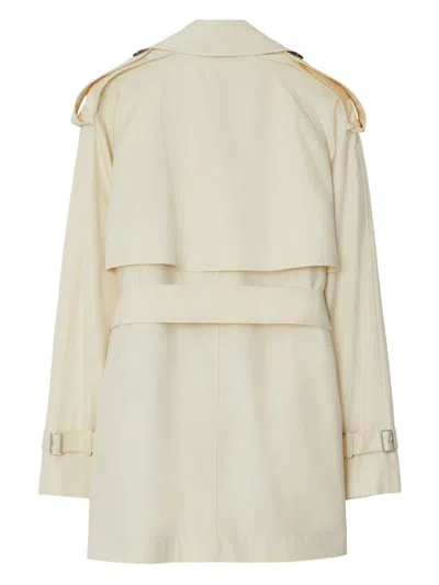 Burberry Belted Double-breasted Short Trench Coat