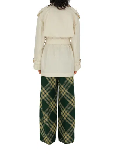 Burberry Belted Double-breasted Short Trench Coat